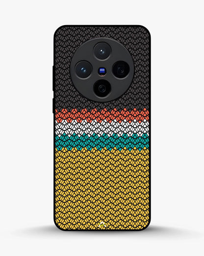 Striped Knit Pattern Phone Case - Multicolor Textile Print for iPhone, Samsung, Pixel, OnePlus & Vivo