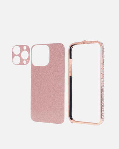 Luxury Diamond Glitter Case for iPhone 16 Pro & 16 Pro Max – Elegant Sparkle, Metal Frame & Camera Protection