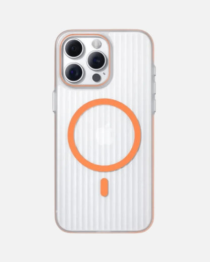 Corrugated Hybrid MagSafe Case Cover for iPhone - Orange