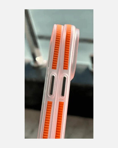 Corrugated Hybrid MagSafe Case Cover for iPhone - Orange