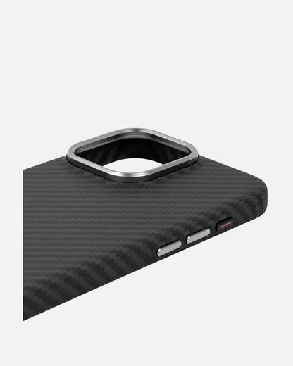 MagSafe Compatible Ultra-Thin Aramid Fiber iPhone Case with Metal Camera Frame for iPhone