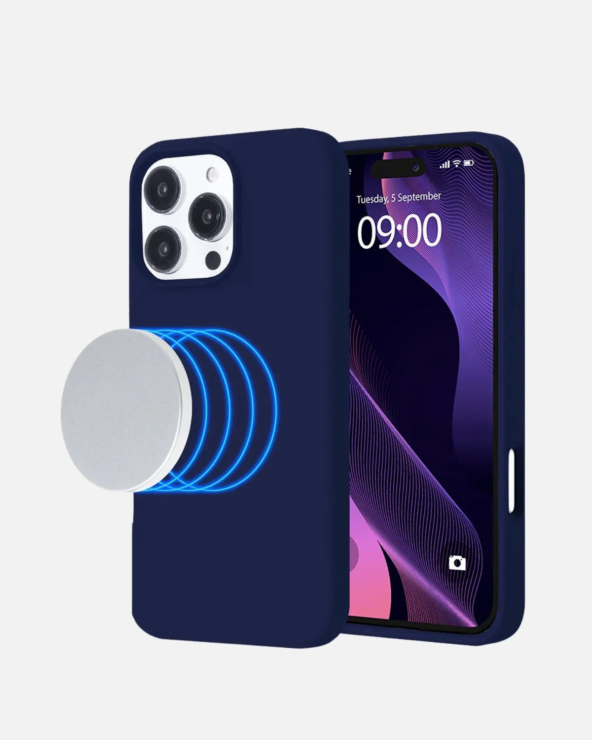 MagSafe Magnetic Silicone Case for iPhone 16 Pro Max – Compatible Shockproof Cover