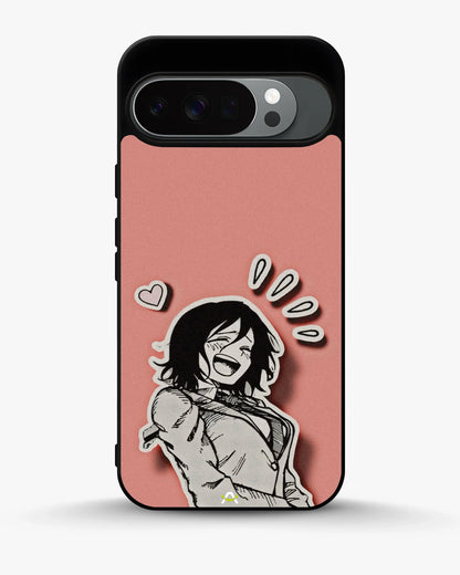 Manga Girl Rose Heart Phone Case - Aesthetic Art Print for iPhone, Samsung, Pixel, OnePlus & Vivo