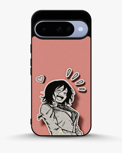 Manga Girl Rose Heart Phone Case - Aesthetic Art Print for iPhone, Samsung, Pixel, OnePlus & Vivo