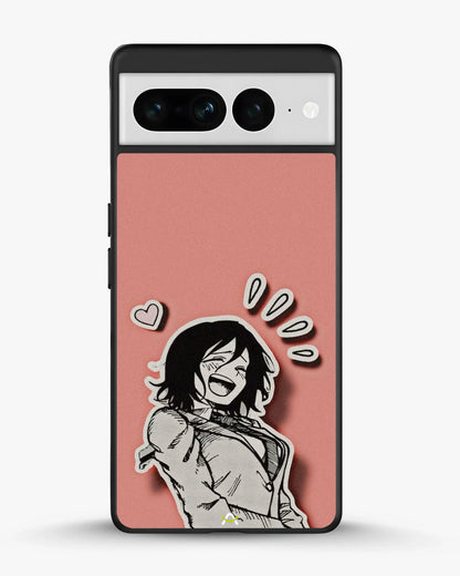 Manga Girl Rose Heart Phone Case - Aesthetic Art Print for iPhone, Samsung, Pixel, OnePlus & Vivo