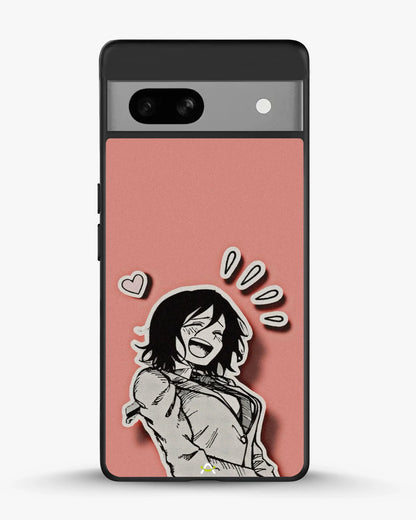 Manga Girl Rose Heart Phone Case - Aesthetic Art Print for iPhone, Samsung, Pixel, OnePlus & Vivo