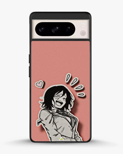 Manga Girl Rose Heart Phone Case - Aesthetic Art Print for iPhone, Samsung, Pixel, OnePlus & Vivo