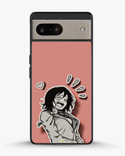Manga Girl Rose Heart Phone Case - Aesthetic Art Print for iPhone, Samsung, Pixel, OnePlus & Vivo