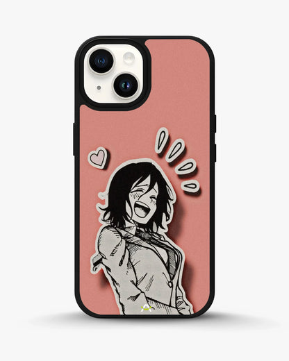 Manga Girl Rose Heart Phone Case - Aesthetic Art Print for iPhone, Samsung, Pixel, OnePlus & Vivo