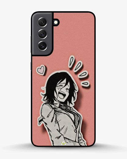 Manga Girl Rose Heart Phone Case - Aesthetic Art Print for iPhone, Samsung, Pixel, OnePlus & Vivo