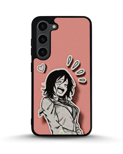 Manga Girl Rose Heart Phone Case - Aesthetic Art Print for iPhone, Samsung, Pixel, OnePlus & Vivo