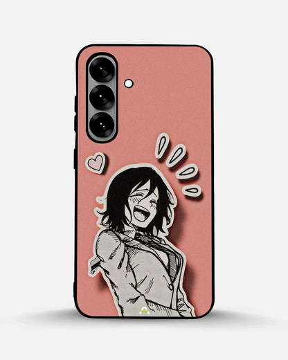 Manga Girl Rose Heart Phone Case - Aesthetic Art Print for iPhone, Samsung, Pixel, OnePlus & Vivo