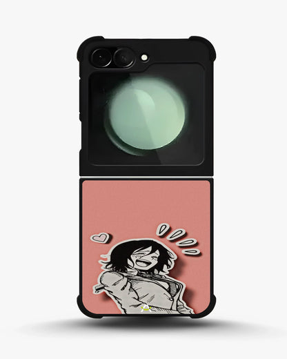 Manga Girl Rose Heart Phone Case - Aesthetic Art Print for iPhone, Samsung, Pixel, OnePlus & Vivo