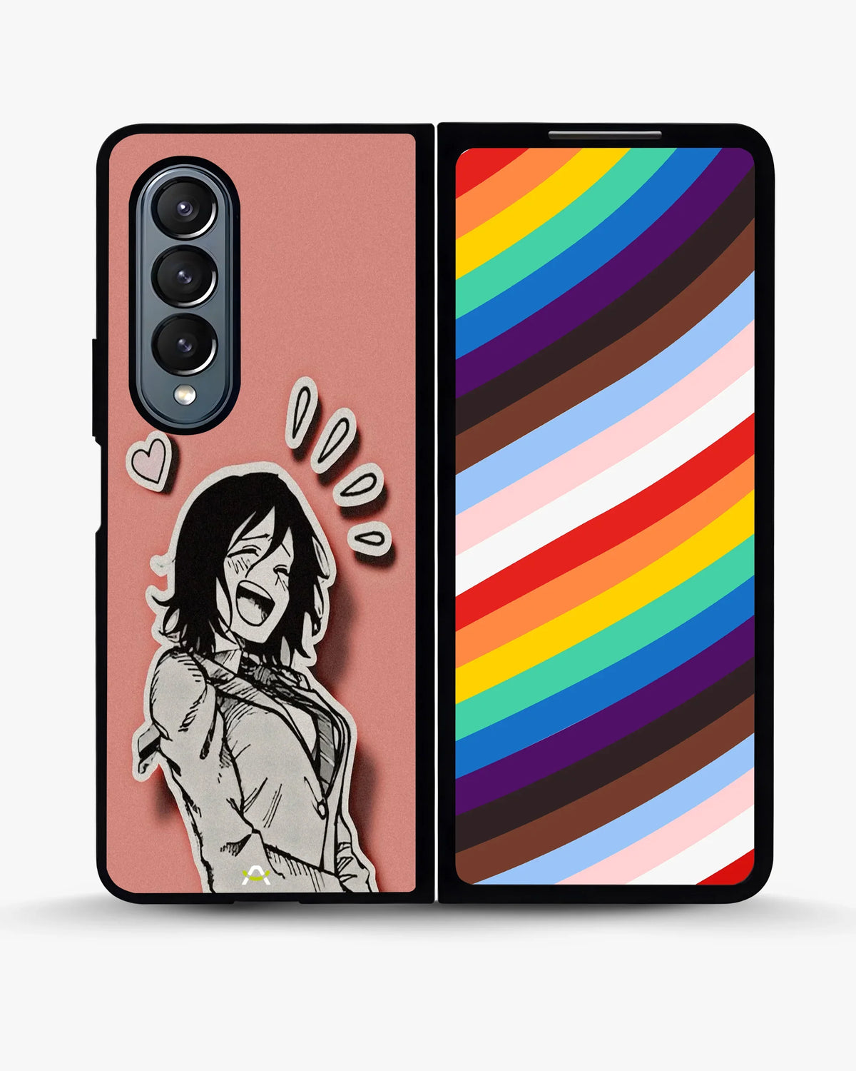 Manga Girl Rose Heart Phone Case - Aesthetic Art Print for iPhone, Samsung, Pixel, OnePlus & Vivo