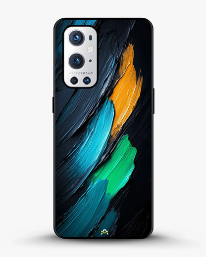 Oil Paint Strokes Phone Case - Blue & Emerald Abstract Print for iPhone, Samsung, Pixel, OnePlus & Vivo