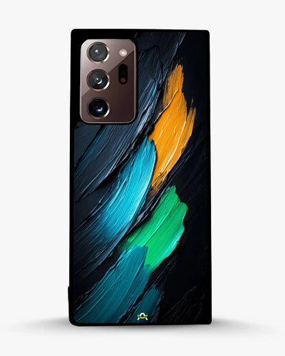 Oil Paint Strokes Phone Case - Blue & Emerald Abstract Print for iPhone, Samsung, Pixel, OnePlus & Vivo