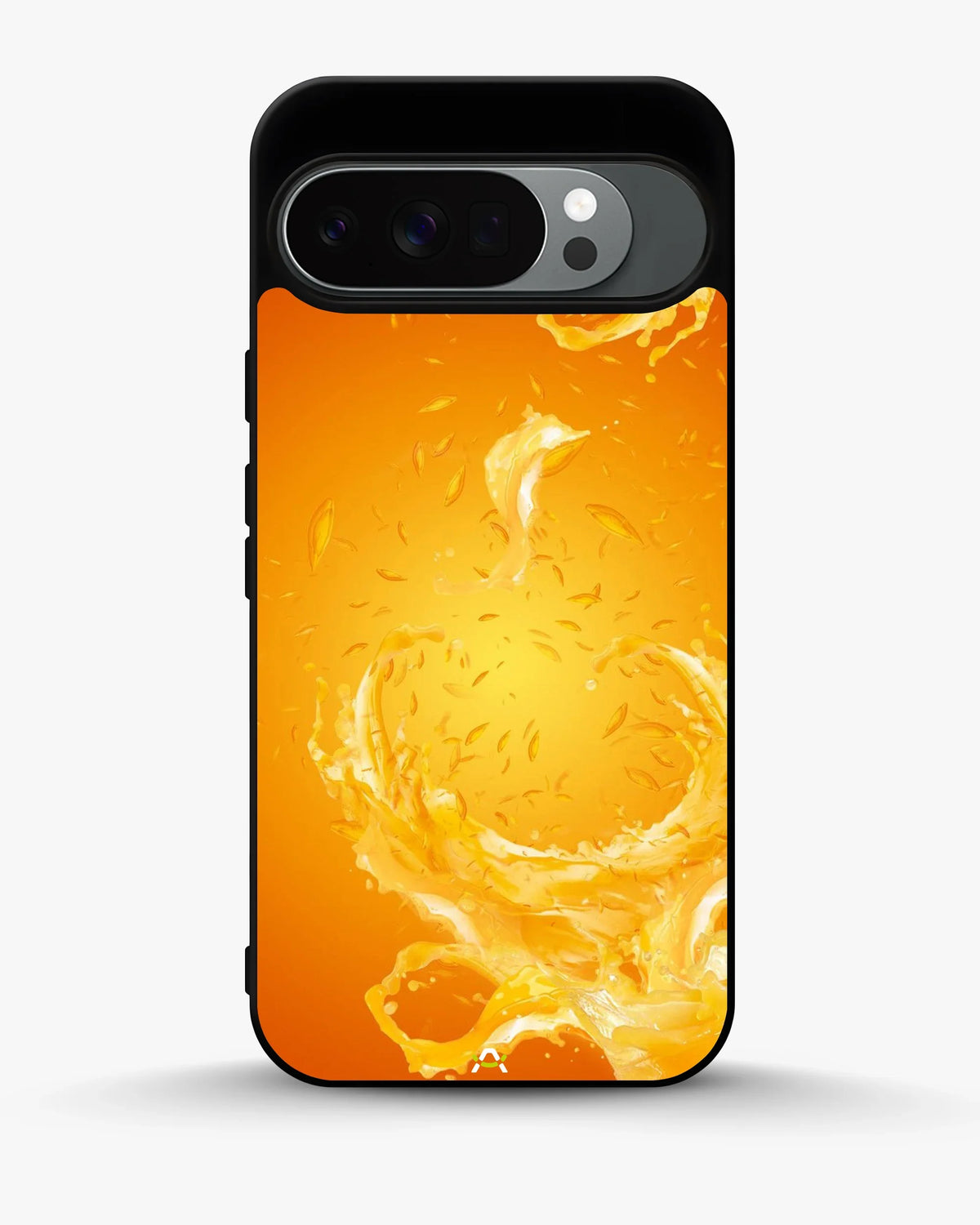 Orange Splash Phone Case - Vibrant Liquid Swirl Print for iPhone, Samsung, Pixel, OnePlus & Vivo