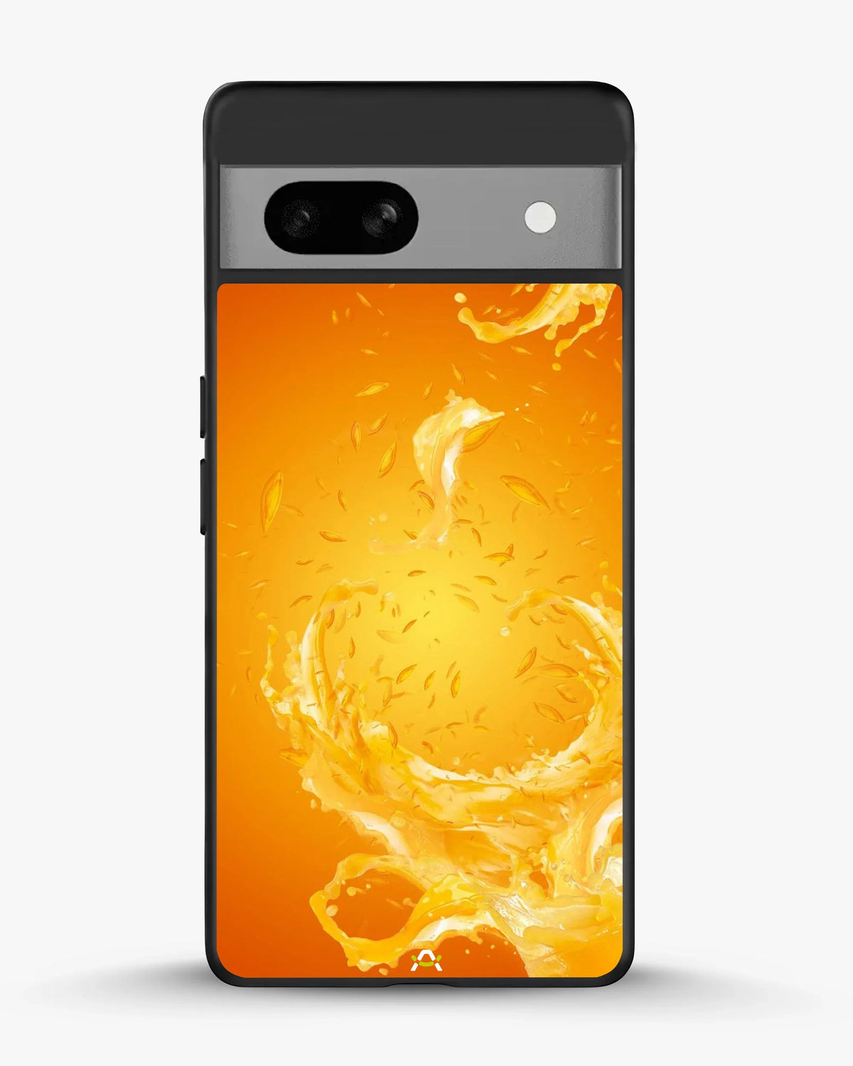 Orange Splash Phone Case - Vibrant Liquid Swirl Print for iPhone, Samsung, Pixel, OnePlus & Vivo