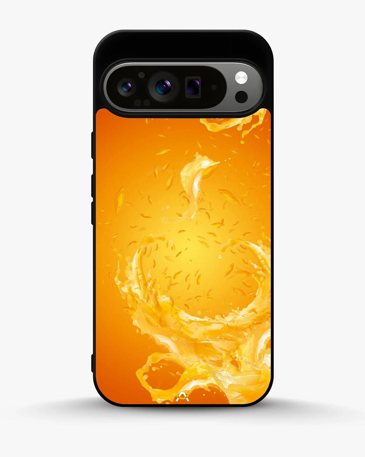 Orange Splash Phone Case - Vibrant Liquid Swirl Print for iPhone, Samsung, Pixel, OnePlus & Vivo