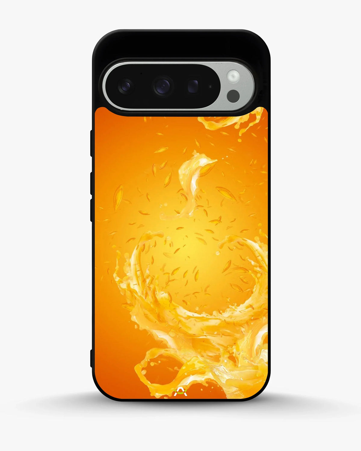 Orange Splash Phone Case - Vibrant Liquid Swirl Print for iPhone, Samsung, Pixel, OnePlus & Vivo
