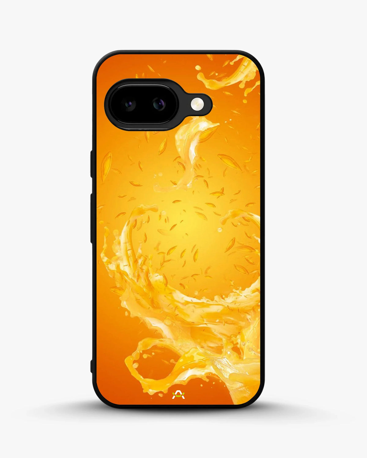 Orange Splash Phone Case - Vibrant Liquid Swirl Print for iPhone, Samsung, Pixel, OnePlus & Vivo