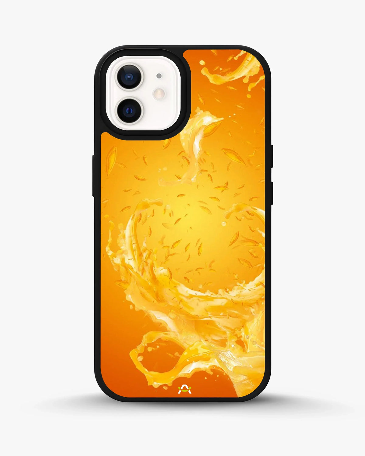 Orange Splash Phone Case - Vibrant Liquid Swirl Print for iPhone, Samsung, Pixel, OnePlus & Vivo