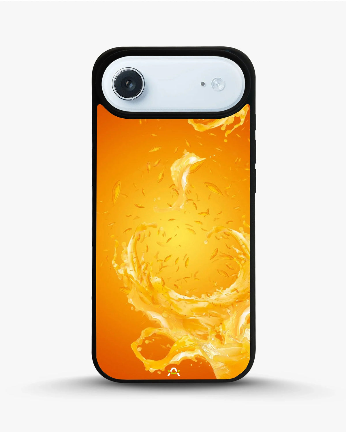 Orange Splash Phone Case - Vibrant Liquid Swirl Print for iPhone, Samsung, Pixel, OnePlus & Vivo