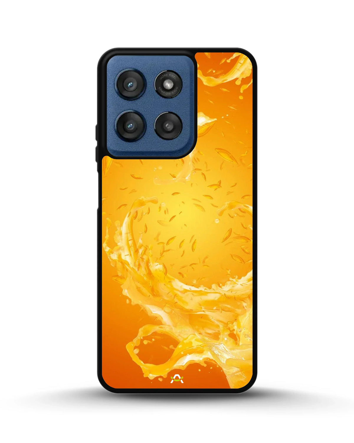 Orange Splash Phone Case - Vibrant Liquid Swirl Print for iPhone, Samsung, Pixel, OnePlus & Vivo