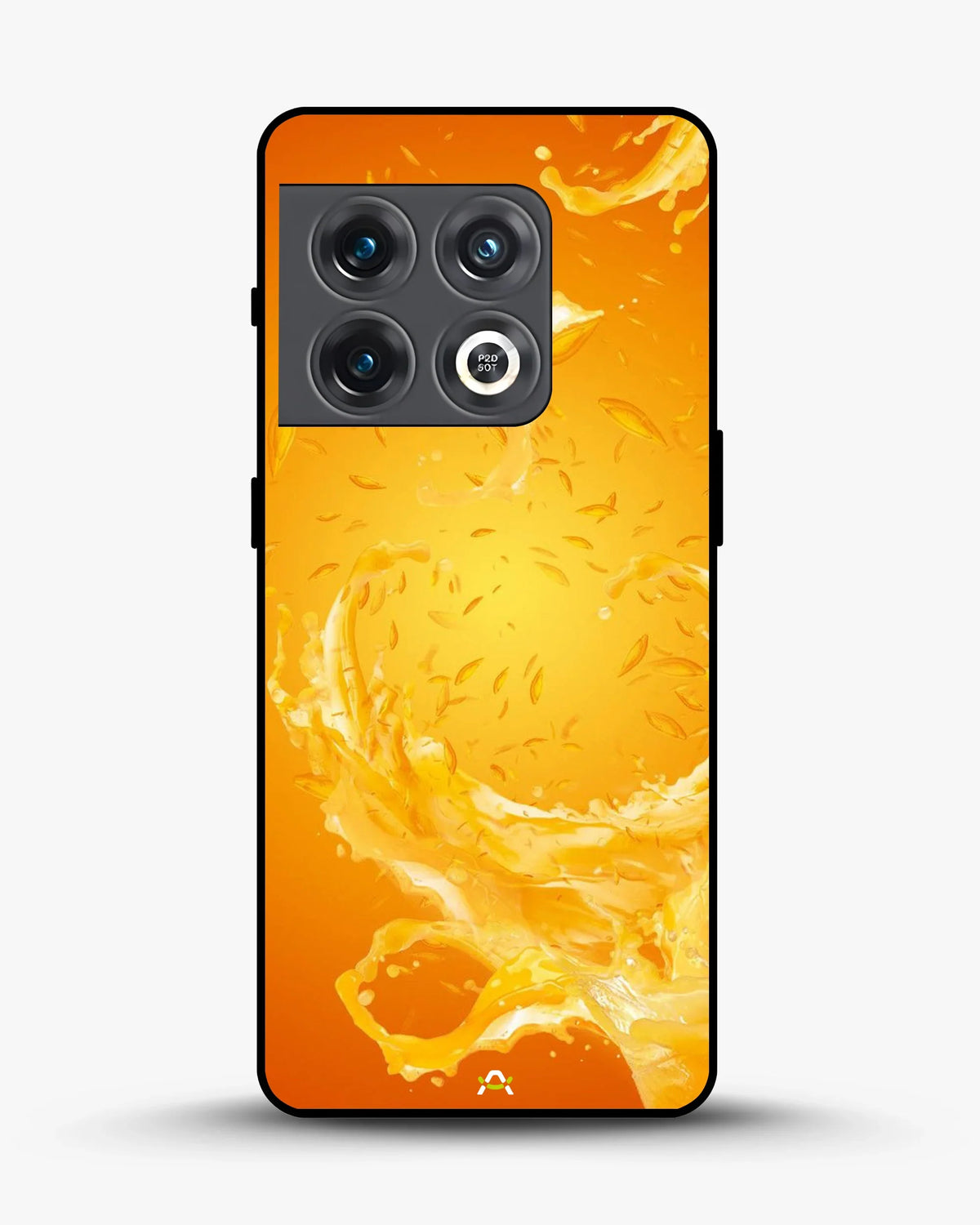 Orange Splash Phone Case - Vibrant Liquid Swirl Print for iPhone, Samsung, Pixel, OnePlus & Vivo