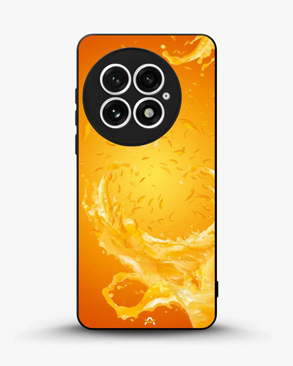Orange Splash Phone Case - Vibrant Liquid Swirl Print for iPhone, Samsung, Pixel, OnePlus & Vivo