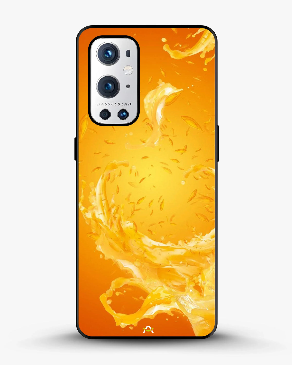 Orange Splash Phone Case - Vibrant Liquid Swirl Print for iPhone, Samsung, Pixel, OnePlus & Vivo