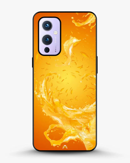 Orange Splash Phone Case - Vibrant Liquid Swirl Print for iPhone, Samsung, Pixel, OnePlus & Vivo