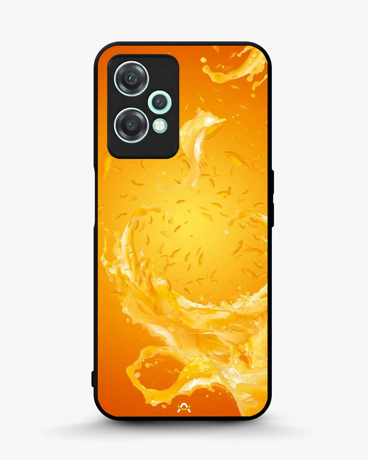 Orange Splash Phone Case - Vibrant Liquid Swirl Print for iPhone, Samsung, Pixel, OnePlus & Vivo