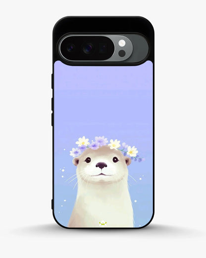 Otter Flower Crown Phone Case - Cute Lavender Print for iPhone, Samsung, Pixel, OnePlus & Vivo