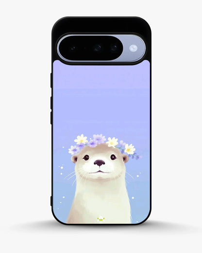 Otter Flower Crown Phone Case - Cute Lavender Print for iPhone, Samsung, Pixel, OnePlus & Vivo