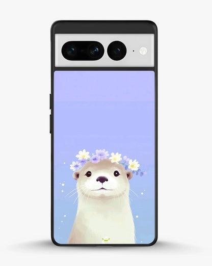 Otter Flower Crown Phone Case - Cute Lavender Print for iPhone, Samsung, Pixel, OnePlus & Vivo