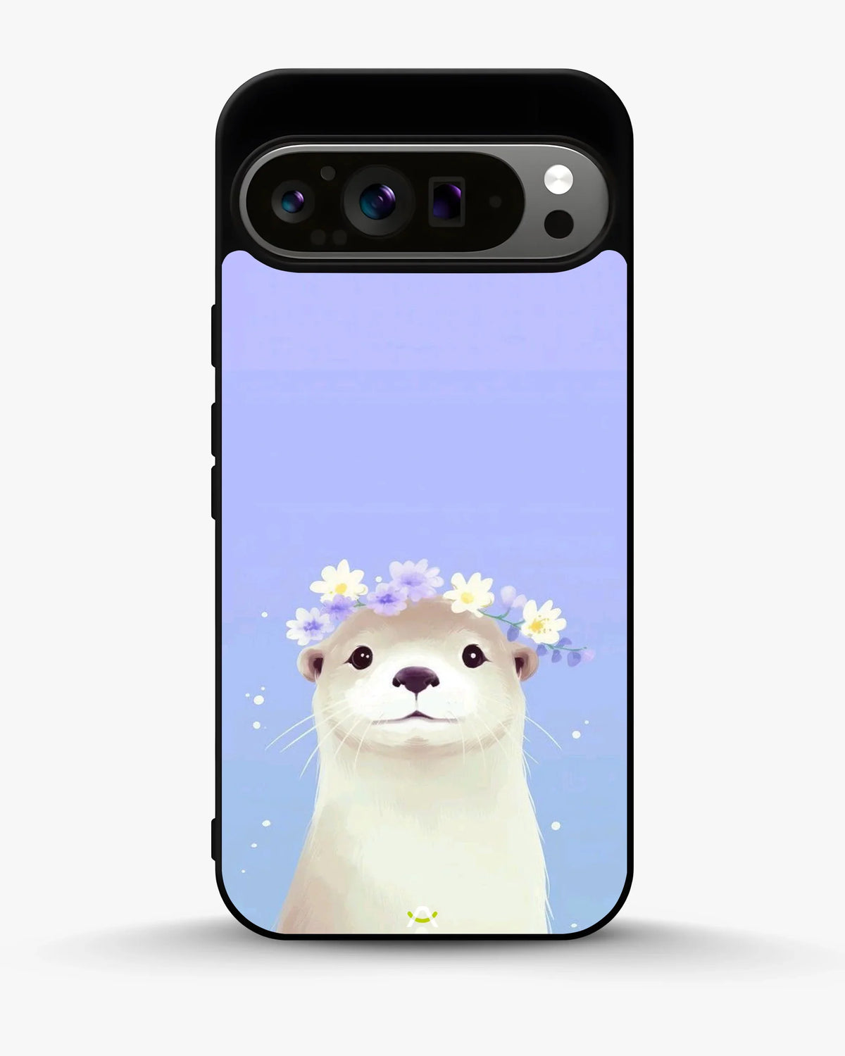 Otter Flower Crown Phone Case - Cute Lavender Print for iPhone, Samsung, Pixel, OnePlus & Vivo