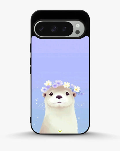 Otter Flower Crown Phone Case - Cute Lavender Print for iPhone, Samsung, Pixel, OnePlus & Vivo