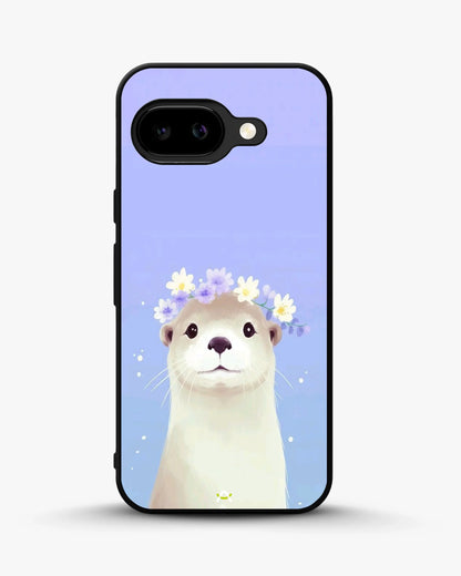 Otter Flower Crown Phone Case - Cute Lavender Print for iPhone, Samsung, Pixel, OnePlus & Vivo
