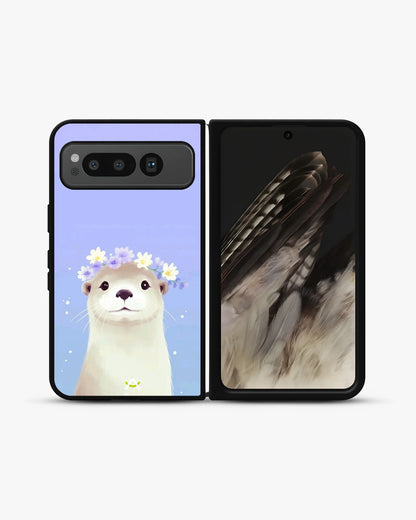 Otter Flower Crown Phone Case - Cute Lavender Print for iPhone, Samsung, Pixel, OnePlus & Vivo