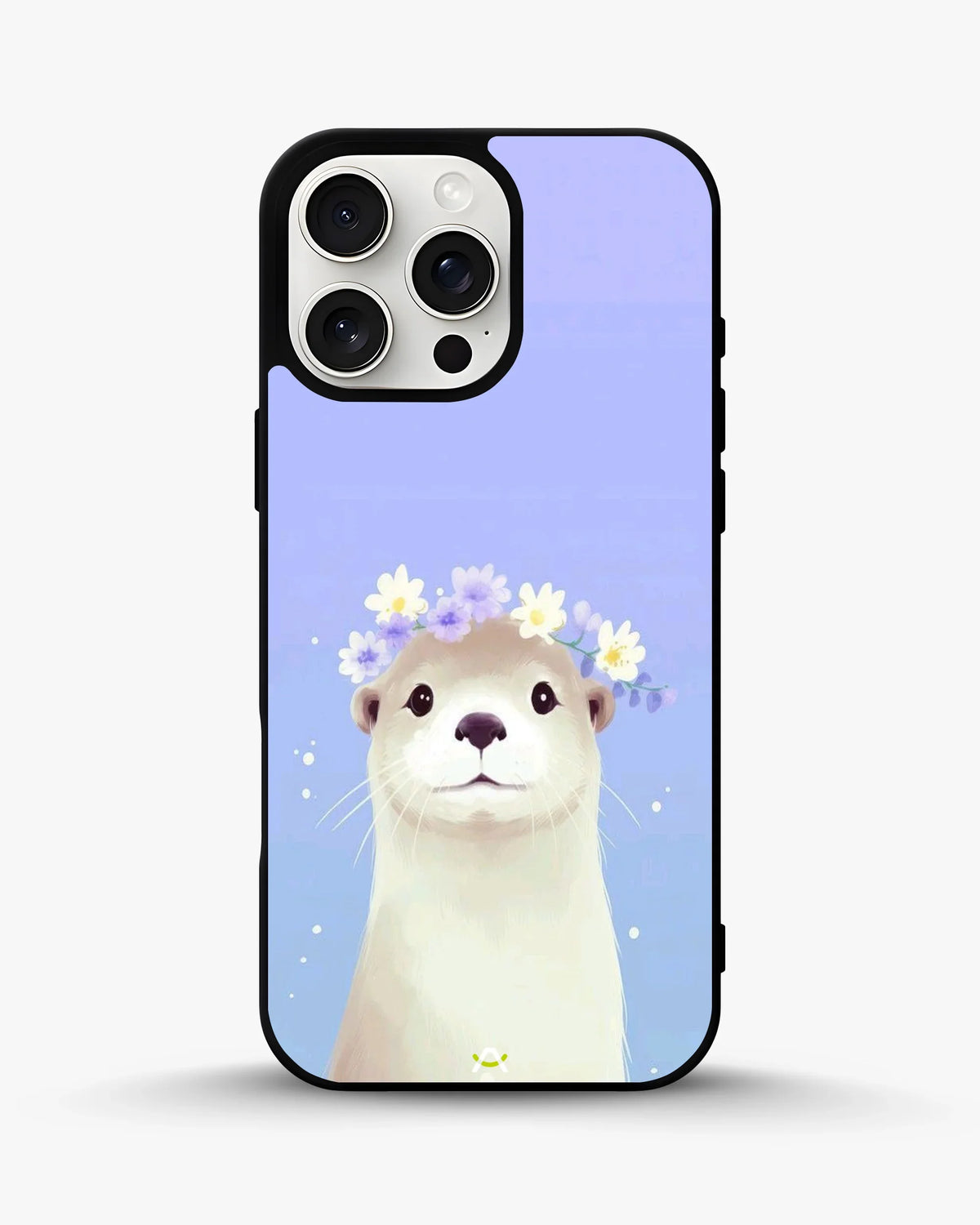 Otter Flower Crown Phone Case - Cute Lavender Print for iPhone, Samsung, Pixel, OnePlus & Vivo