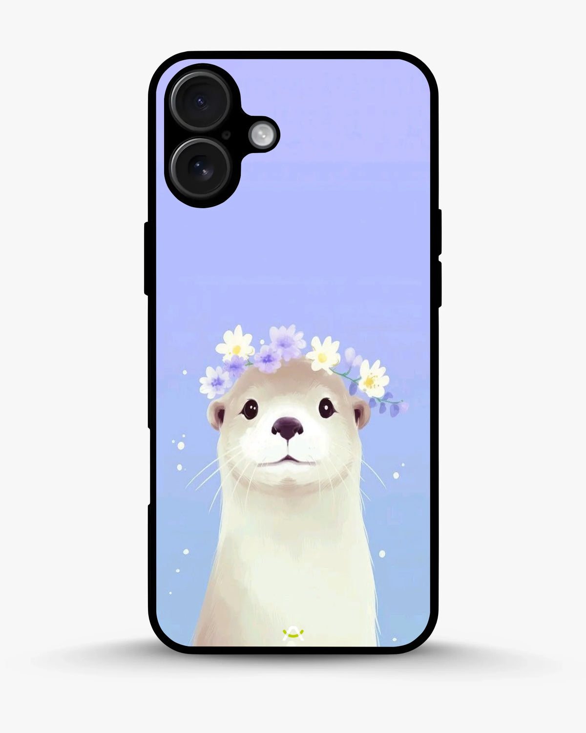 Otter Flower Crown Phone Case - Cute Lavender Print for iPhone, Samsung, Pixel, OnePlus & Vivo