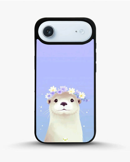 Otter Flower Crown Phone Case - Cute Lavender Print for iPhone, Samsung, Pixel, OnePlus & Vivo