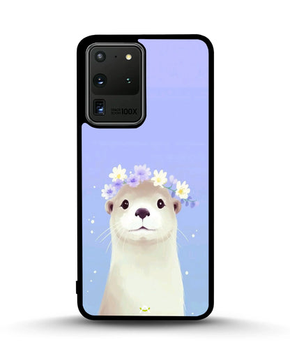 Otter Flower Crown Phone Case - Cute Lavender Print for iPhone, Samsung, Pixel, OnePlus & Vivo