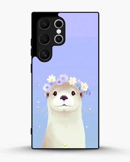 Otter Flower Crown Phone Case - Cute Lavender Print for iPhone, Samsung, Pixel, OnePlus & Vivo