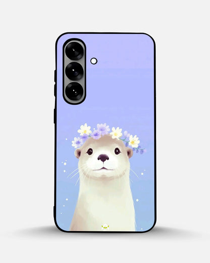 Otter Flower Crown Phone Case - Cute Lavender Print for iPhone, Samsung, Pixel, OnePlus & Vivo