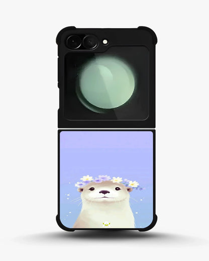 Otter Flower Crown Phone Case - Cute Lavender Print for iPhone, Samsung, Pixel, OnePlus & Vivo