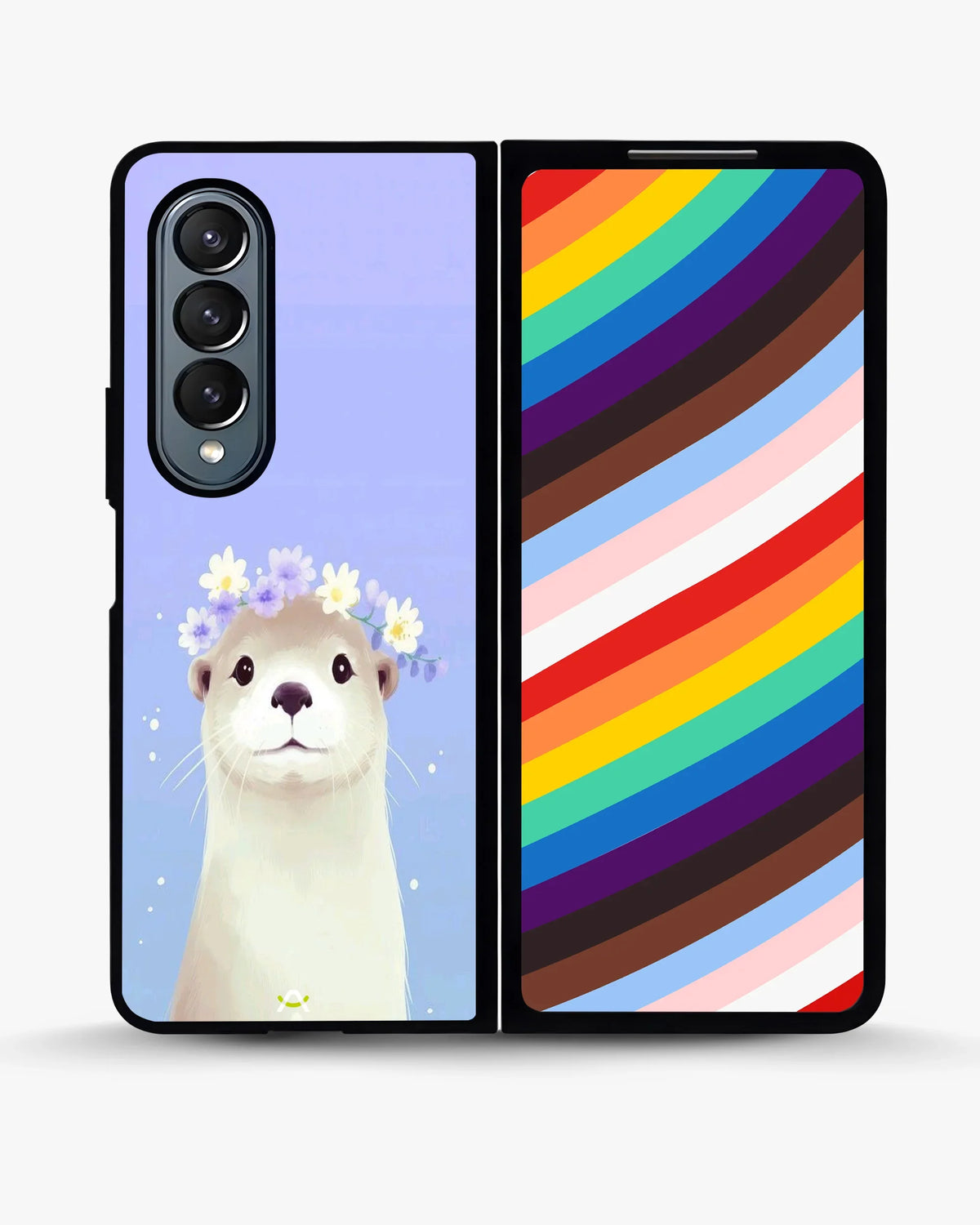 Otter Flower Crown Phone Case - Cute Lavender Print for iPhone, Samsung, Pixel, OnePlus & Vivo
