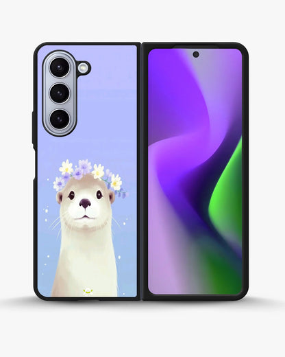 Otter Flower Crown Phone Case - Cute Lavender Print for iPhone, Samsung, Pixel, OnePlus & Vivo
