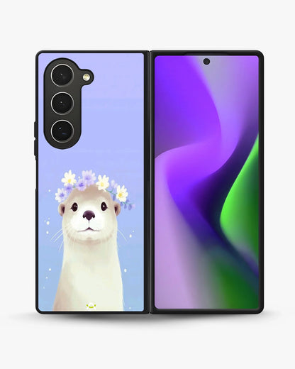 Otter Flower Crown Phone Case - Cute Lavender Print for iPhone, Samsung, Pixel, OnePlus & Vivo